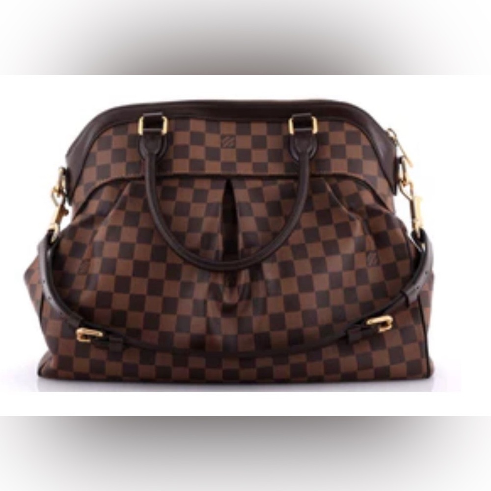 Louis Vuitton LV Hand Bag Trevi GM Brown Damier Ebene